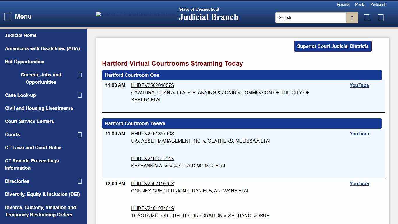 CT Judicial - Public Access