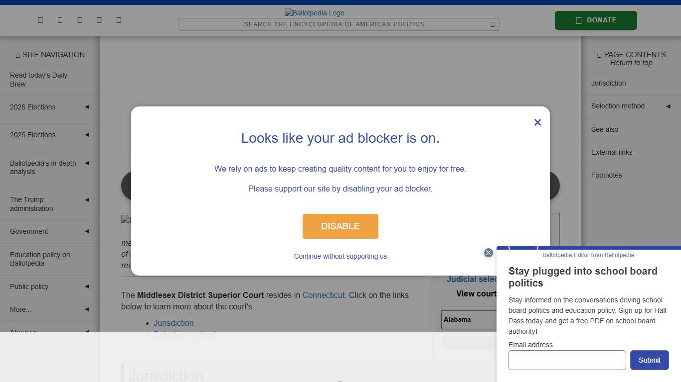 Middlesex District Superior Court, Connecticut - Ballotpedia